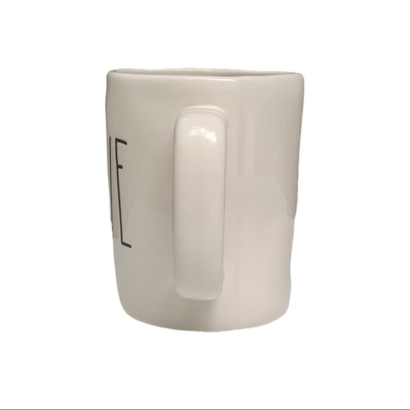 Rae Dunn LOVE Mug White Black Large Long Letters Ceramic Coffee Tea NWT 2017 OG - Picture 4 of 11